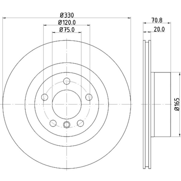 Pagid Brakes Brake Disc High Carbon, 355119542 355119542 - main